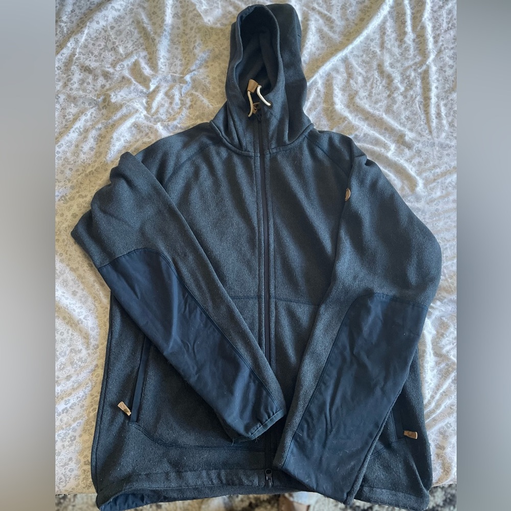 Fjallraven Men’s Ovid Fleece Hoodie - Navy / L